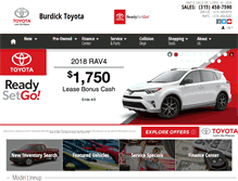 Tablet Screenshot of burdicktoyota.com
